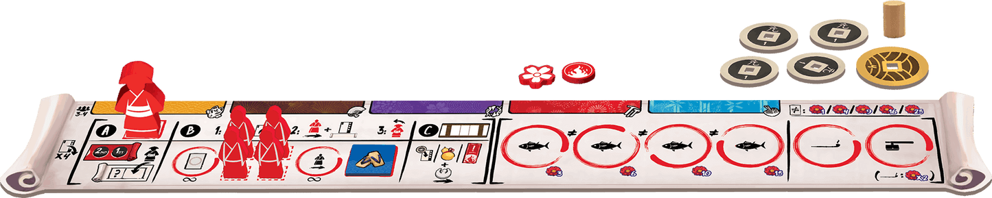 IKI: A Game of EDO Artisans - meeples