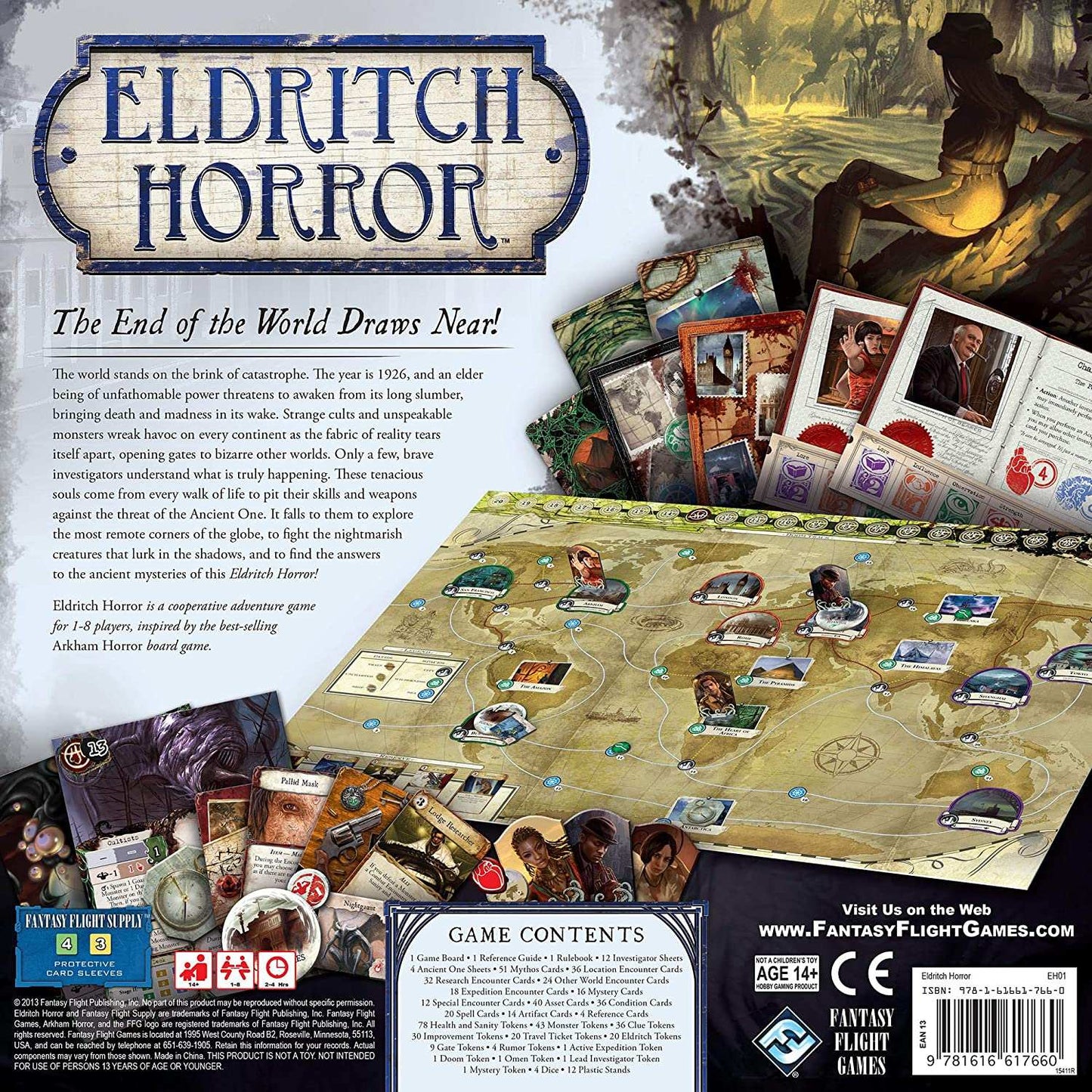 Eldritch Horror - A Global Tale of Mystery and Horror. Board Game Fantasy Flight Games. Sold by Board Hoarders