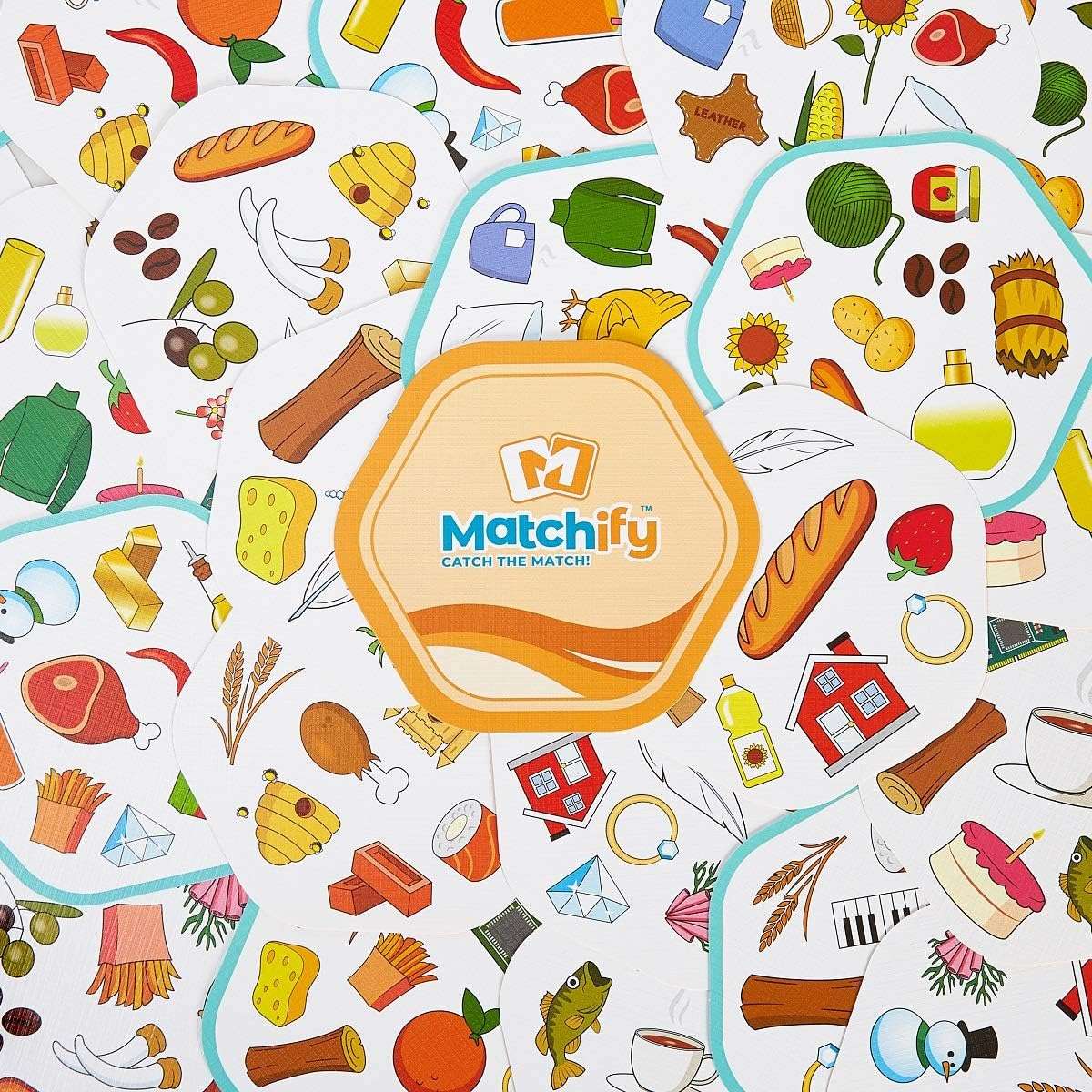 Matchify is a fast-paced, observation card game - when you spot the links on the card, shout it out!