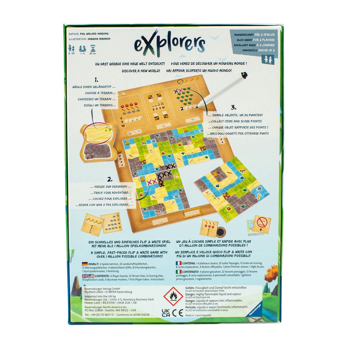 Explorers RavensburgerDiscover a new world with Explorers – a fast-paced roll & write game with over one million combinations. Sold by BoardHoarders. Ravensburger