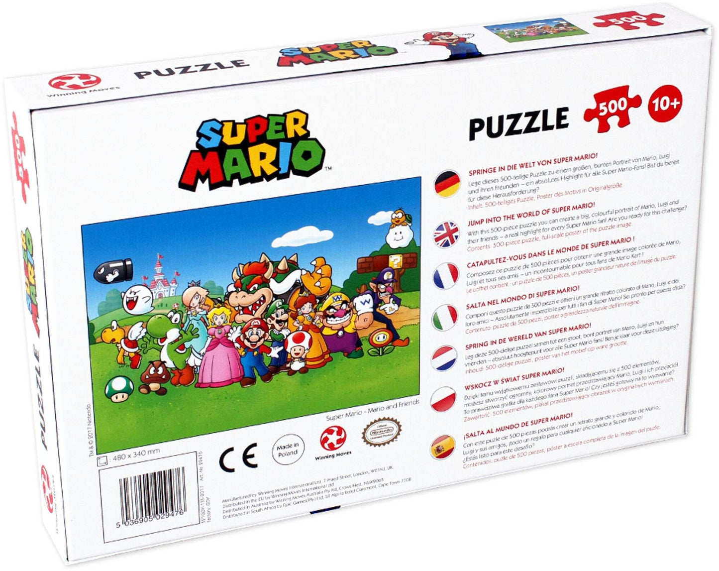 Super Mario 500 Piece Jigsaw Puzzle Asmodee