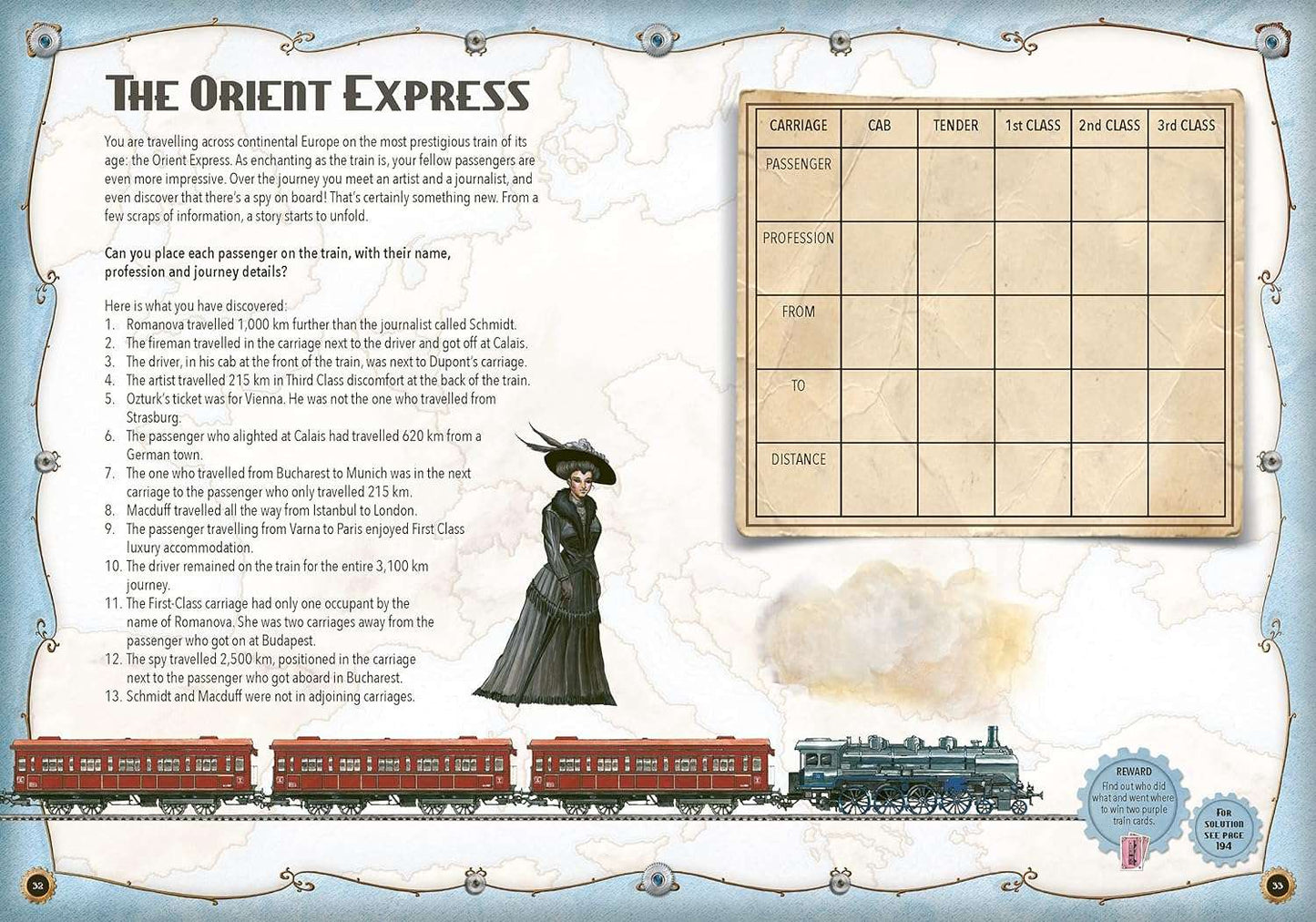 Ticket to Ride Puzzle Book. Based on the award-winning board game, this book is packed full of 100 original, colourful and exciting challenges for puzzlers and board-game enthusiasts alike.