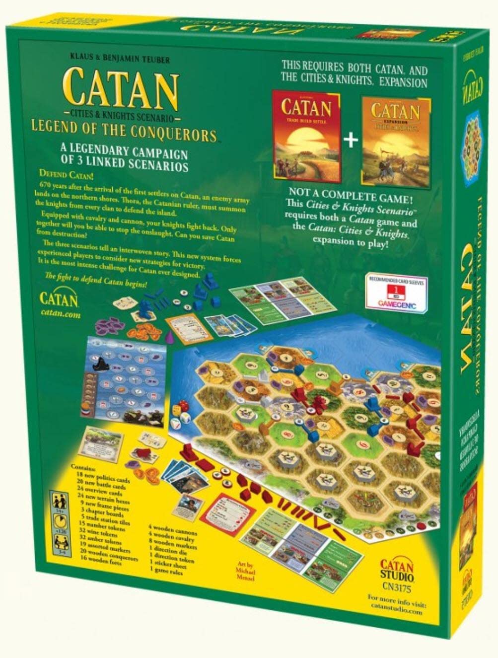 Catan Legend of The Conquerors (Cities and Knights Scenario) Expansion Catan