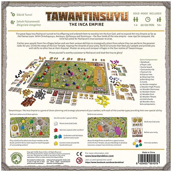 Tawantinsuyu: The Inca Empire Board & Dice