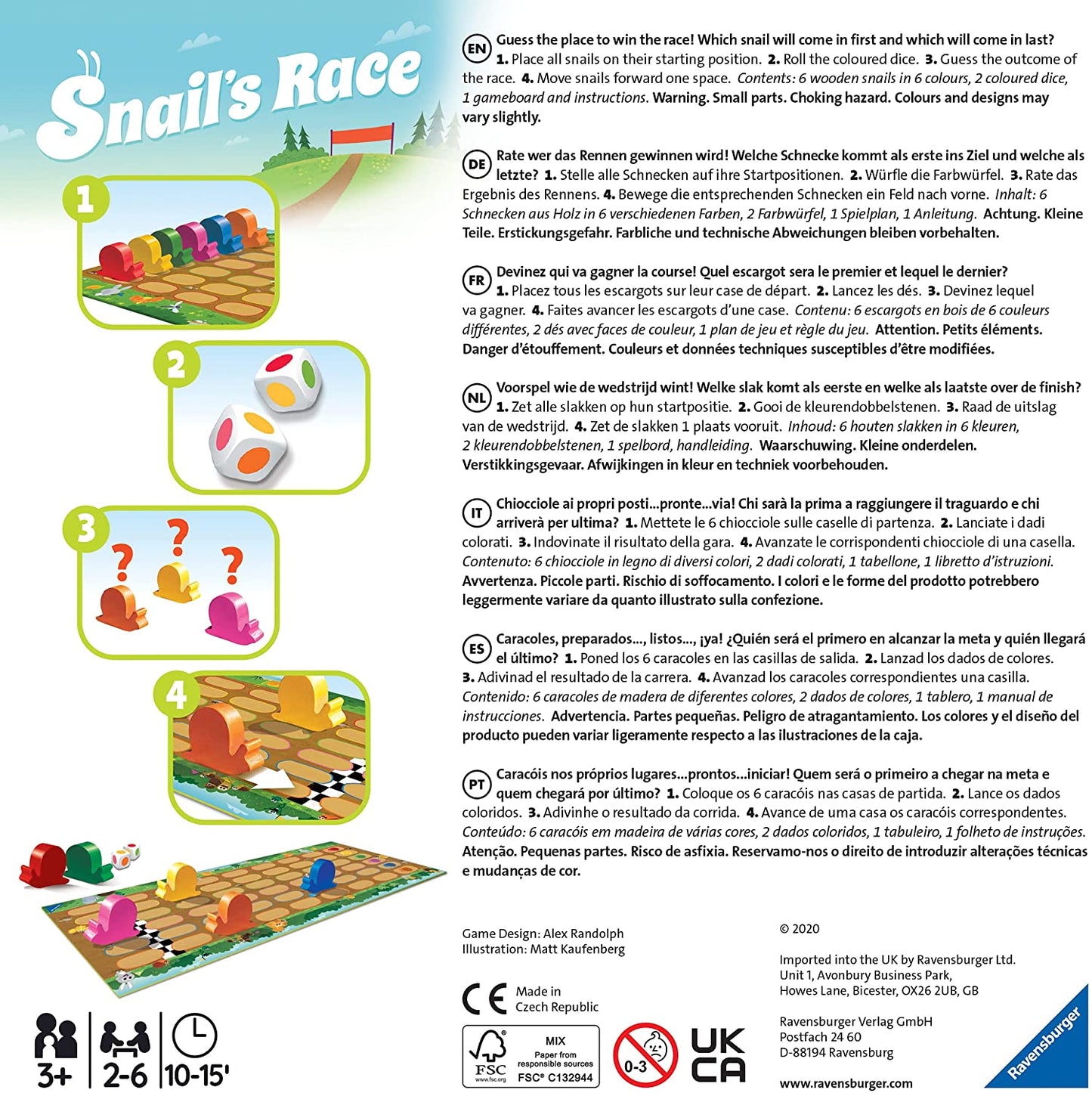 Ravensburger Snail's Race Game Ravensburger