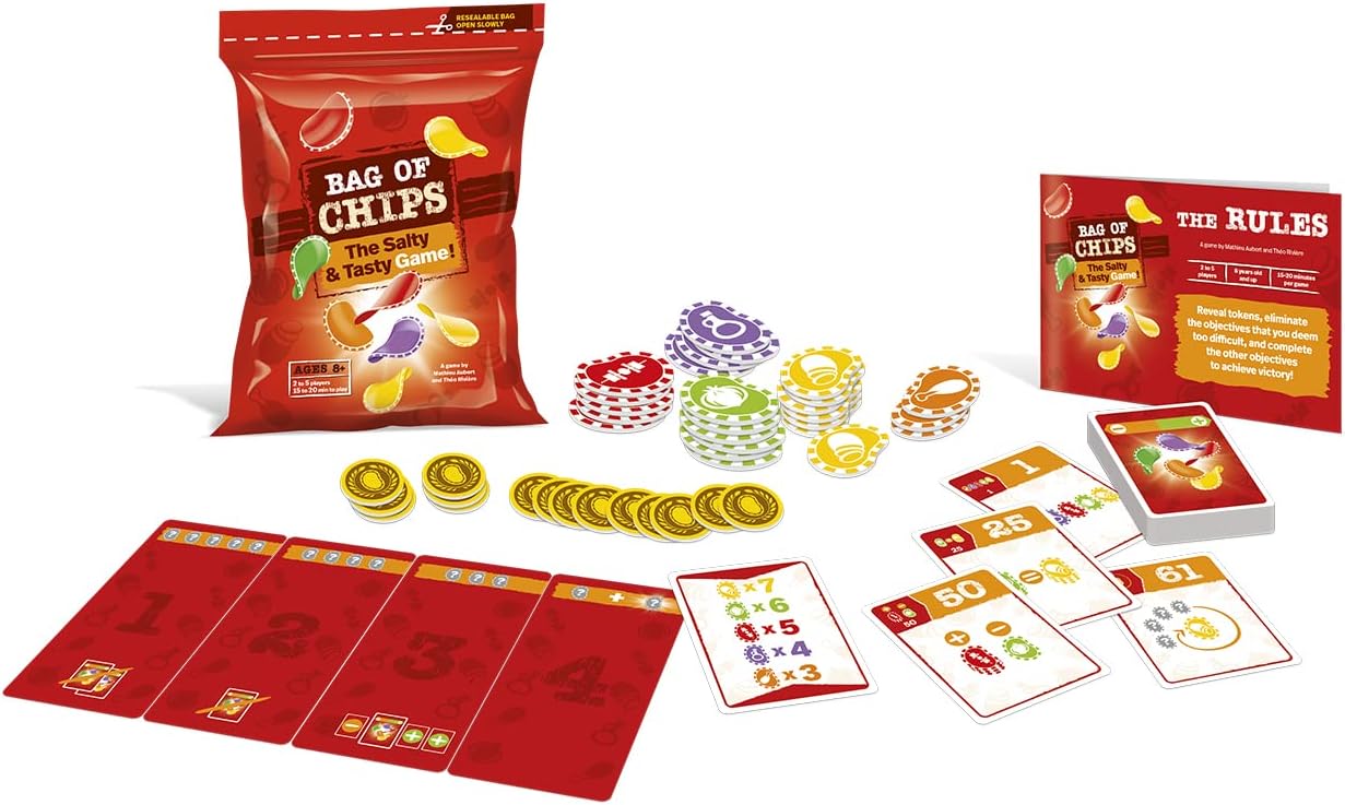 Experience the fun with Bag of Chips - a great game where you'll be constantly making tough decisions to score big! Sold by Board Hoarders