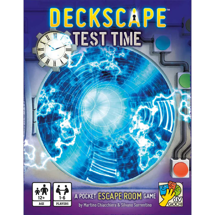 Join forces with a team of friends in Deckscape: Test Time, the first in a series of cooperative games inspired by real escape rooms.