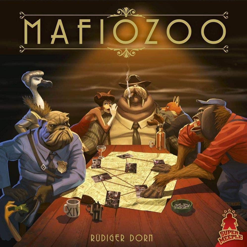 Mafiozoo - a game of placement and influence. Sold by Board Hoarders