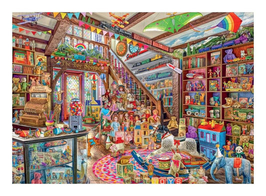 Ravensburger The Fantasy Toy Shop 1000 Piece Jigsaw Puzzle - welcome to the magical toy shop!