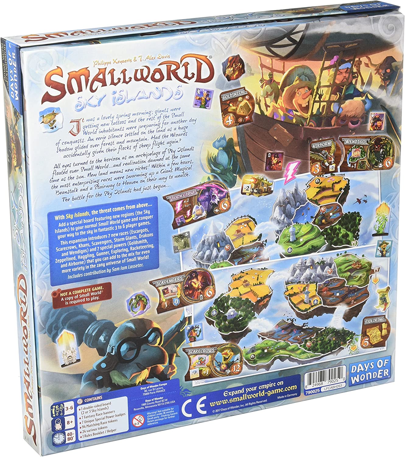 Small World Sky Islands Expansion. Days of Wonder. Sold by Board Hoarders