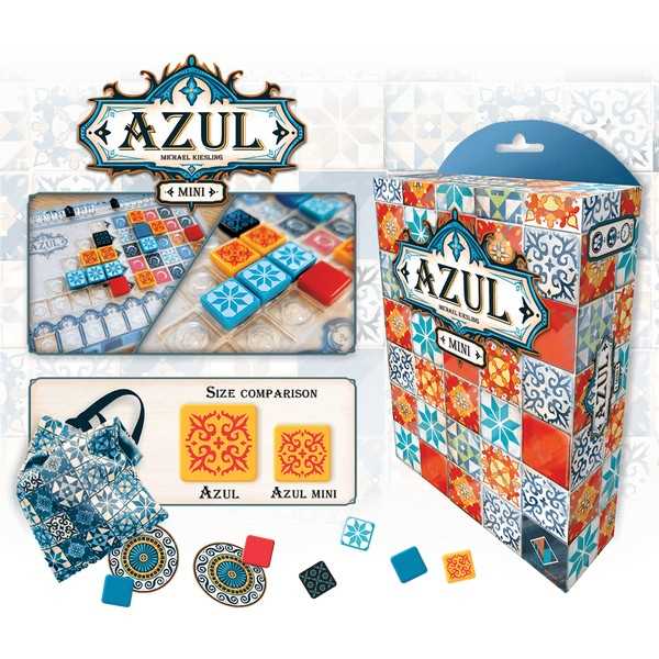 Azul Mini is a small and compact version of the award winning, tile-placement, abstract game Azul. Sold by Board Hoarders