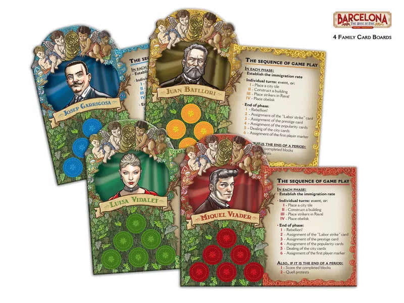 Barcelona: The Rose of Fire is a board game in which 2-4 players compete to amass wealth and prestige while fighting revolution. Sold by Board Hoarders