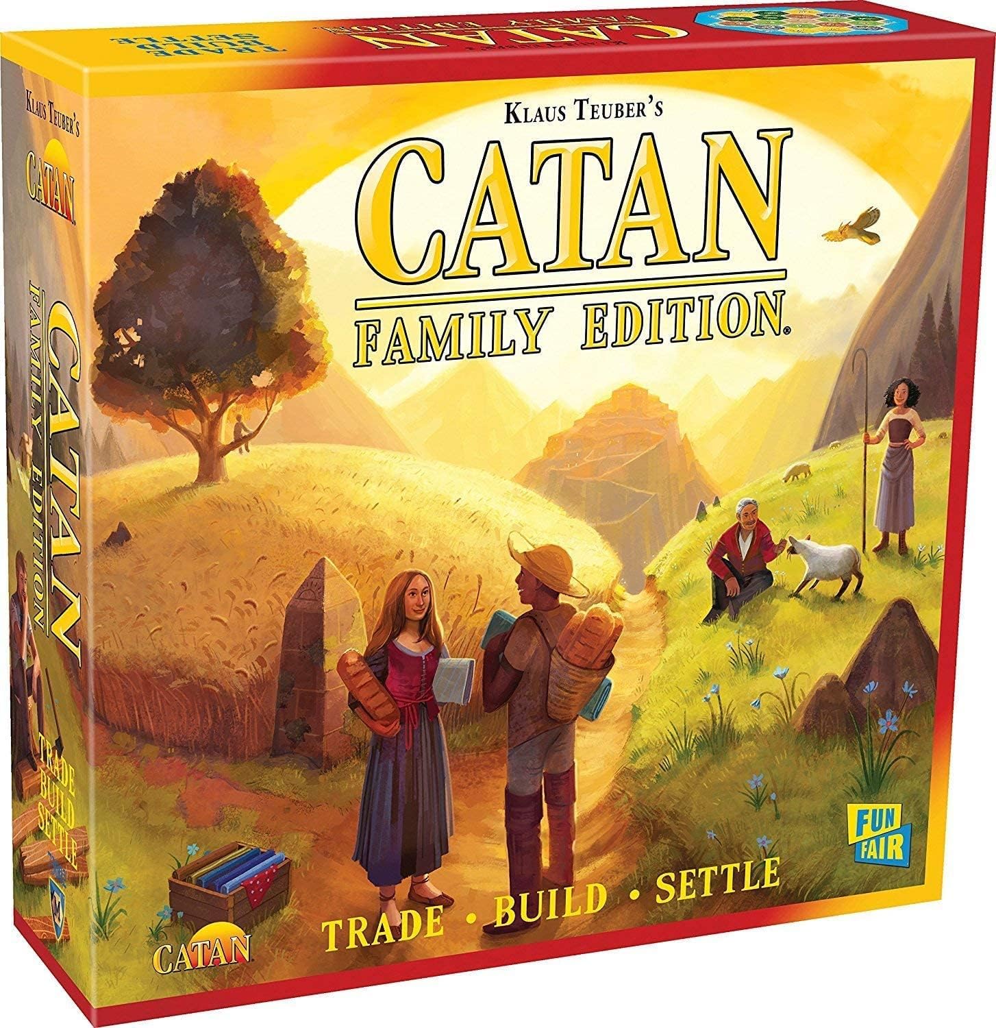 Catan Family Edition CatanCatan Family Edition features a six piece reversible board allowing for more replay value than the previous Gallery Edition. Sold by Board Hoarders
