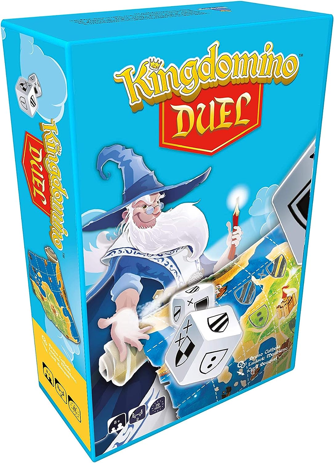 Kingdomino Duel - Roll to control the kingdom! Roll and write game sold by Board Hoarders
