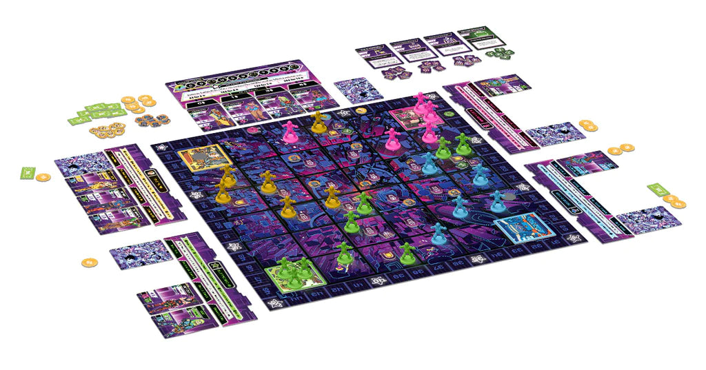 Neon Gods is a story of street gangs set in a kaleidoscopic near future of heightened reality inspired by sci-fi cinema of the 1970s and 1980s. Plaid Hat Games. Sold by Board Hoarders