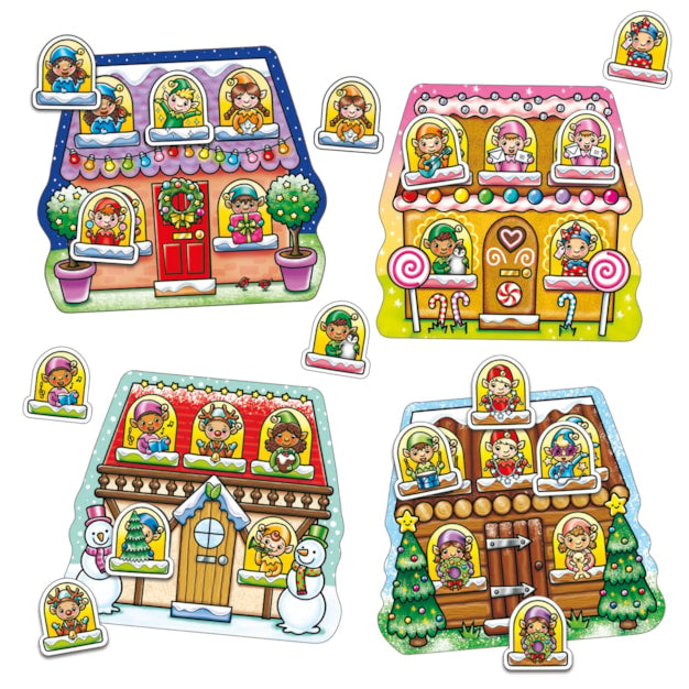 Elf Lotto - Fill your board with cheeky elves in this festive matching game. Board Hoarders