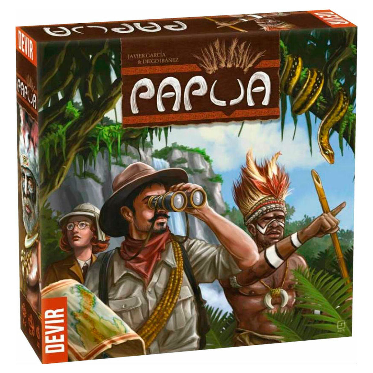 Papua worker placement game by Devir. Sold by Board Hoarders