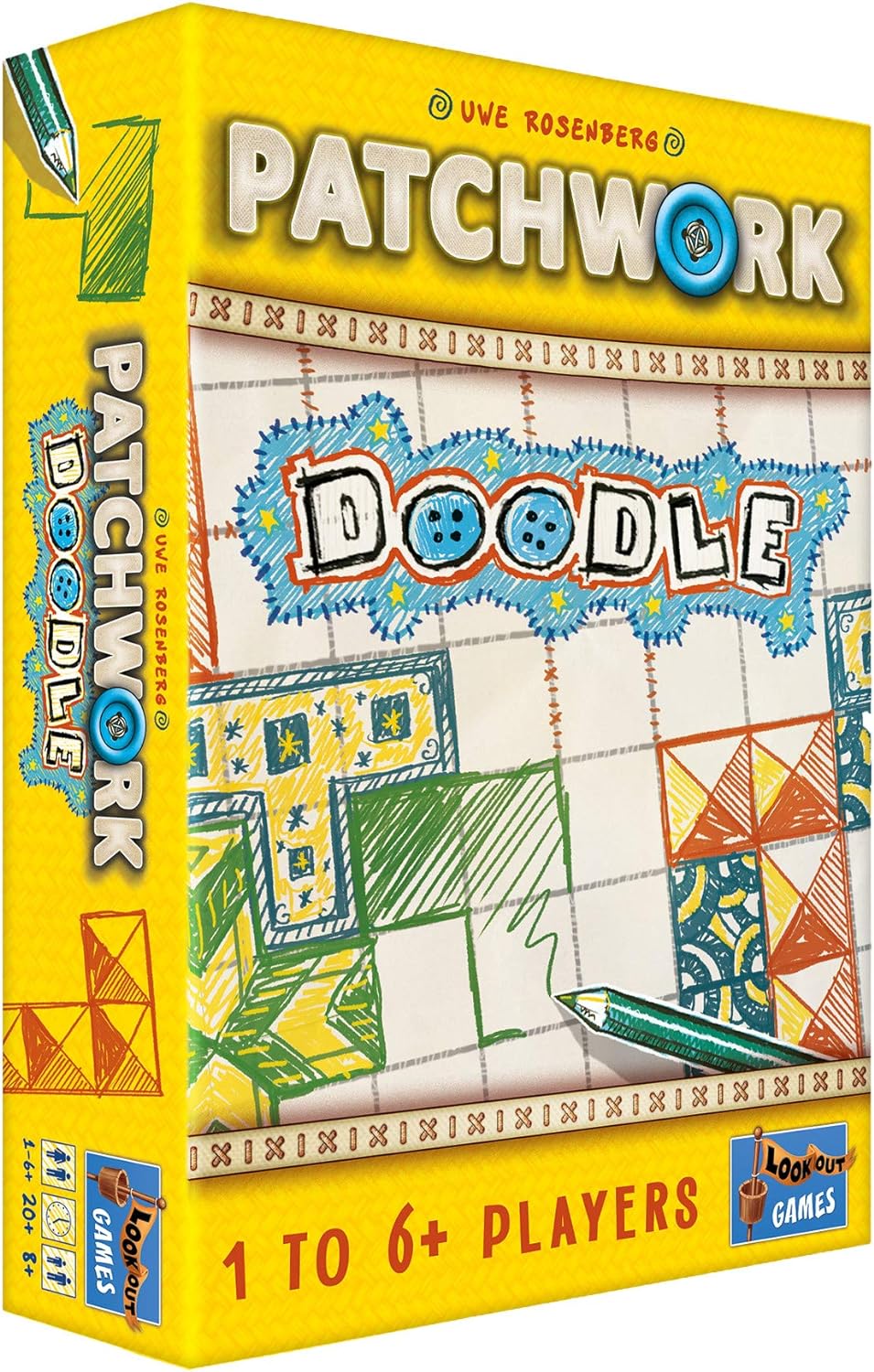 Patchwork Doodle is a roll-and-write version of Patchwork Sold by Board Hoarders