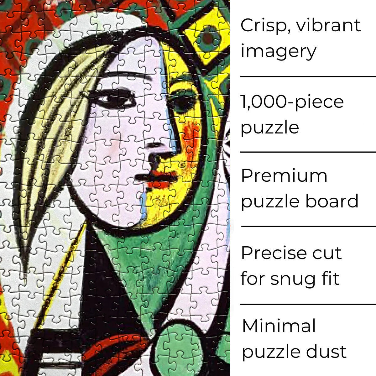 Picasso Girl Before a Mirror 1000 Piece Jigsaw Puzzle. Sold by Board Hoarders