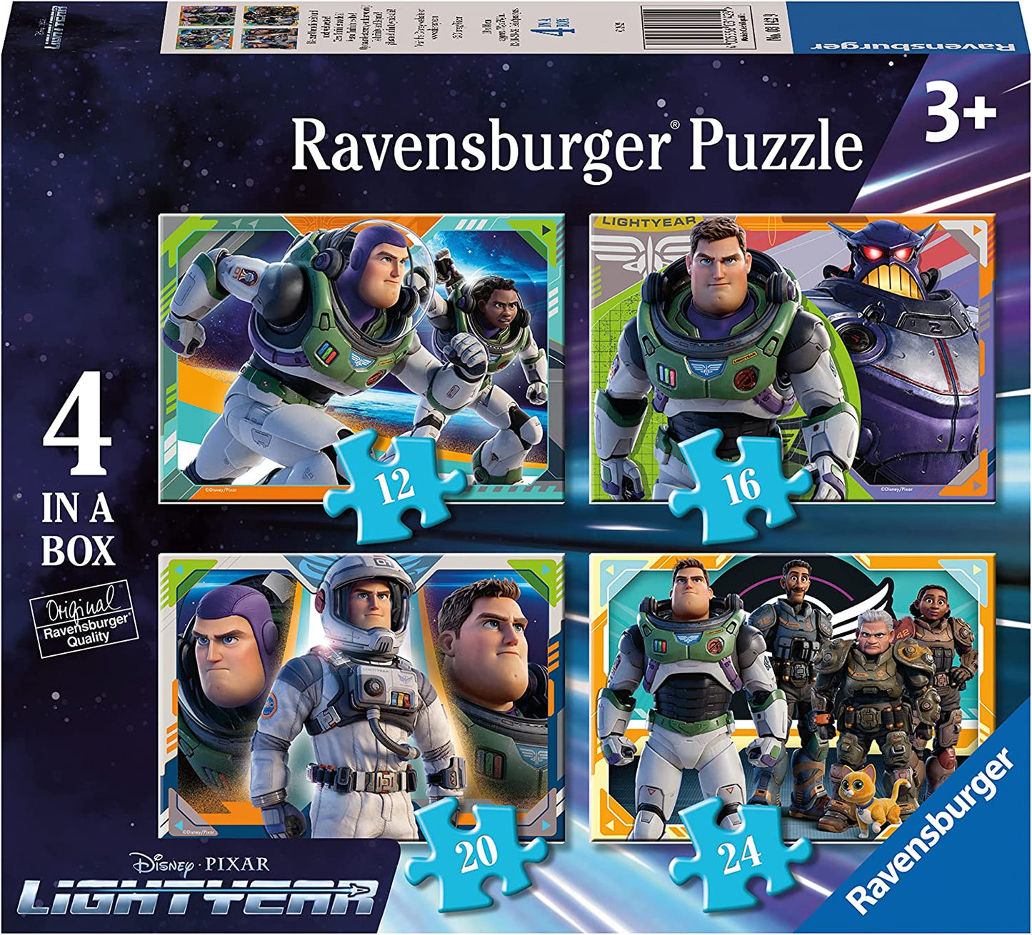 Ravensburger Buzz Lightyear 4 in a Box Jigsaw Puzzle. Board Hoarders