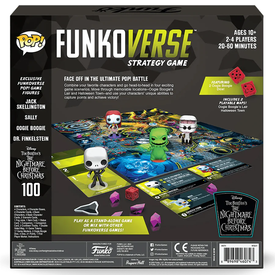 The Nightmare Before Christmas Funkoverse Strategy Game - Face off in the ultimate Pop! battle