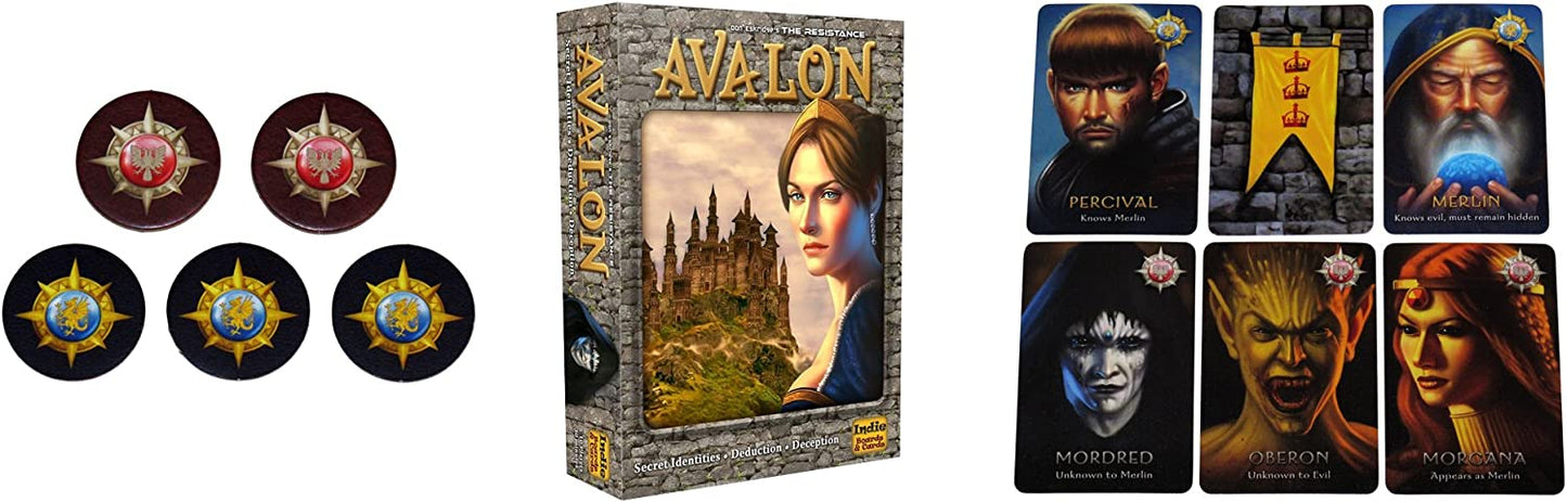 The Resistance Avalon -Who can you believe? A classic of social deduction set in the fabled court of King Arthur! Sold by Board Hoarders