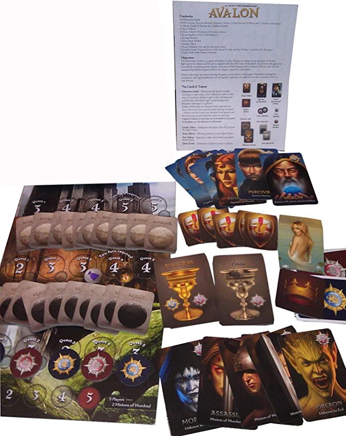 The Resistance Avalon -Who can you believe? A classic of social deduction set in the fabled court of King Arthur! Sold by Board Hoarders