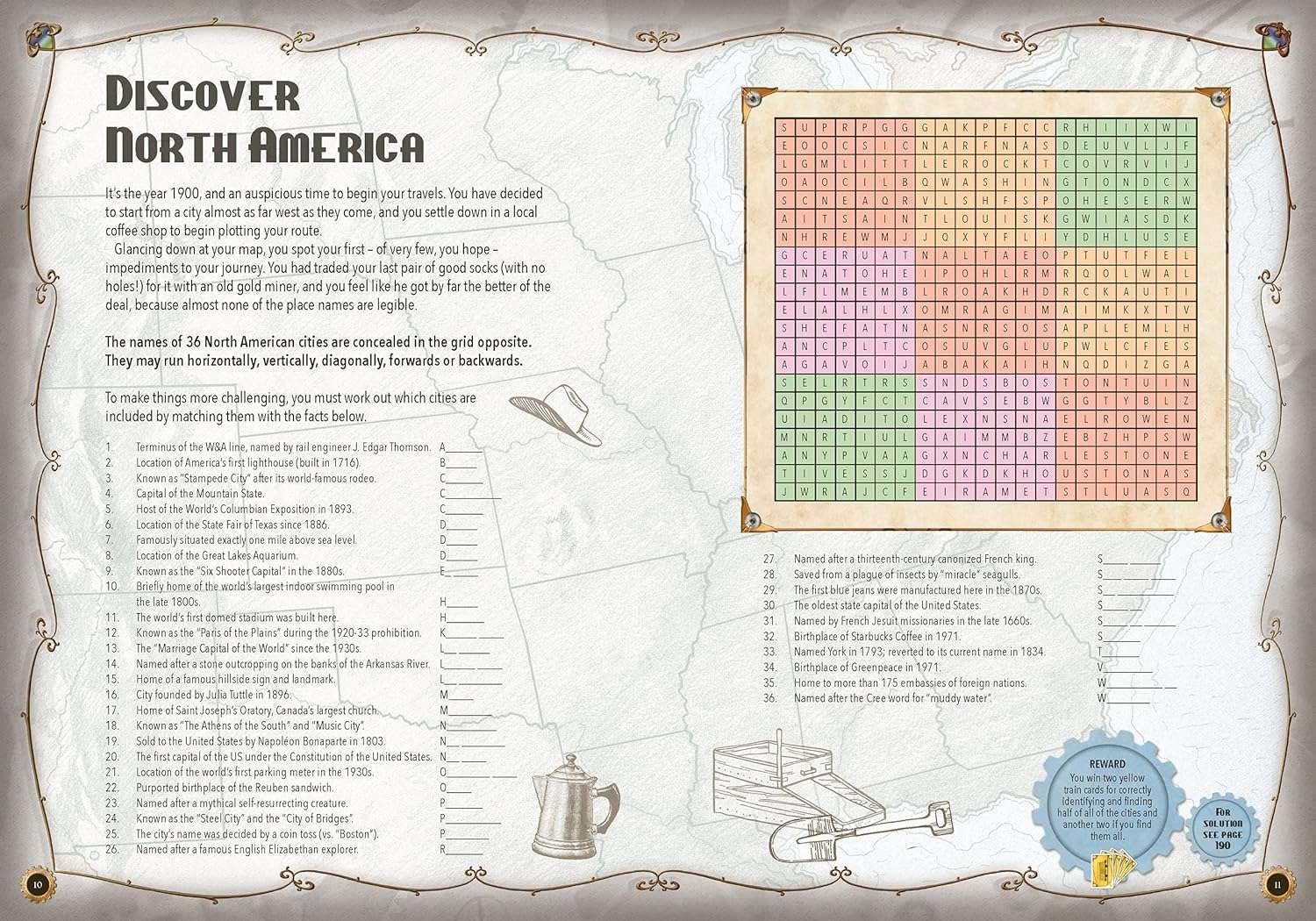 Ticket to Ride Puzzle Book. Based on the award-winning board game, this book is packed full of 100 original, colourful and exciting challenges for puzzlers and board-game enthusiasts alike.