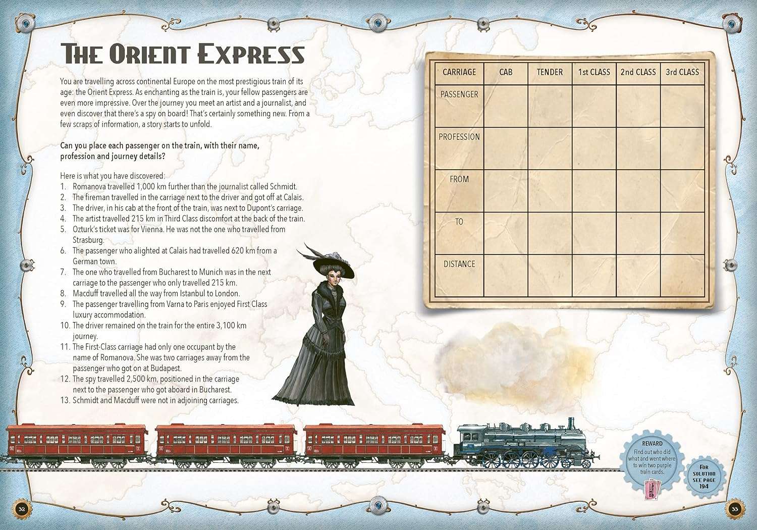 Ticket to Ride Puzzle Book. Based on the award-winning board game, this book is packed full of 100 original, colourful and exciting challenges for puzzlers and board-game enthusiasts alike.