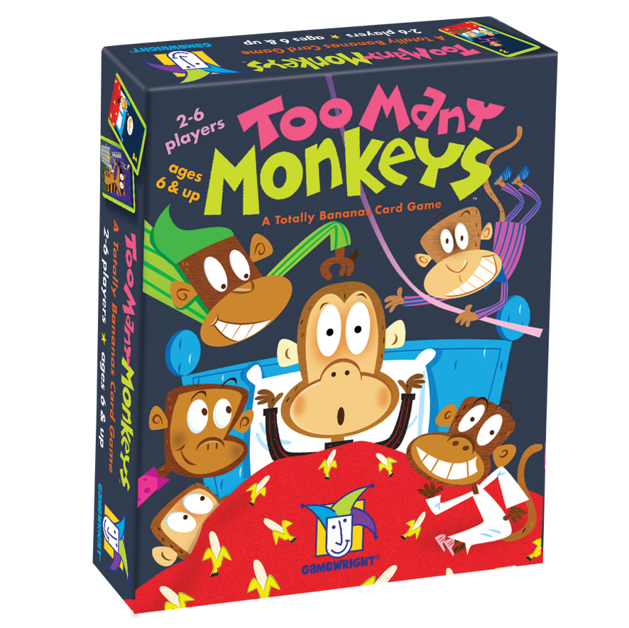 Too Many Monkeys - A totally bananas card game! Gamewright. Sold by BoardHoarders