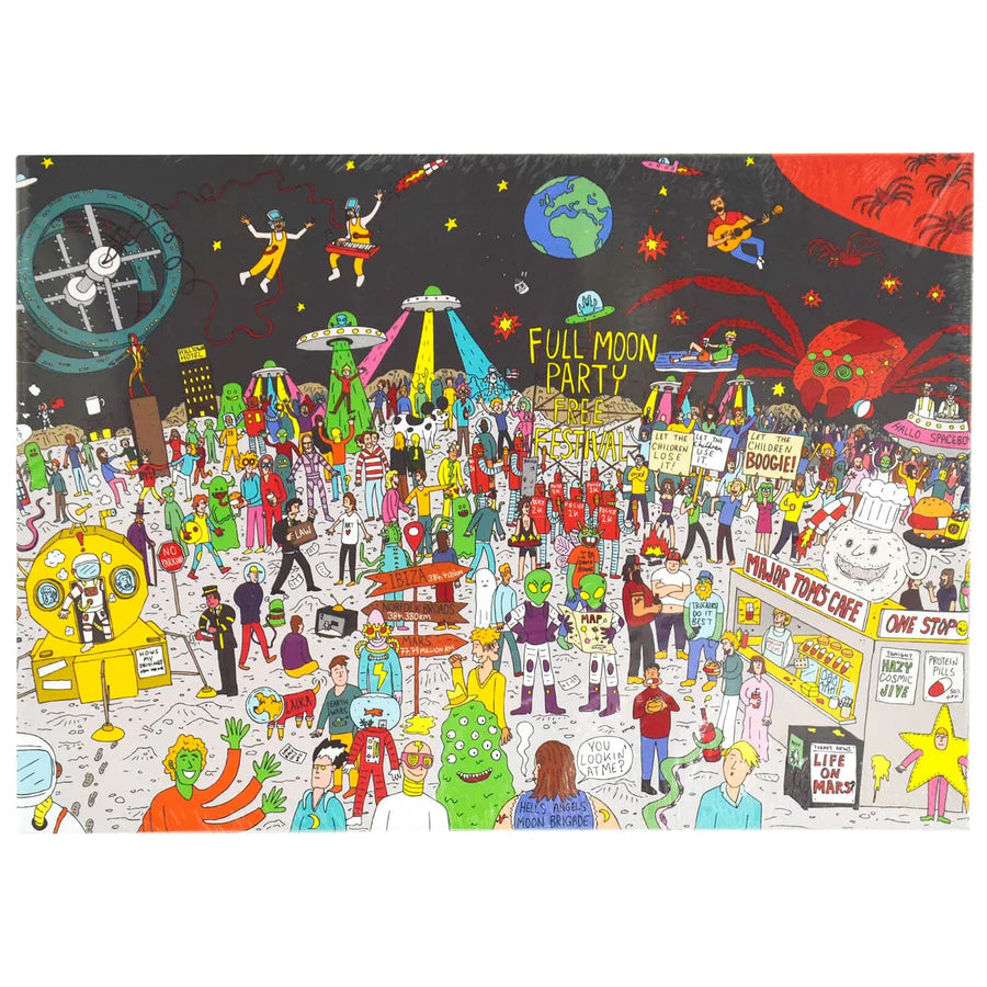 Where's Bowie? David Bowie in Outer Space 500 Piece Jigsaw Puzzle Sold by Board Hoarders