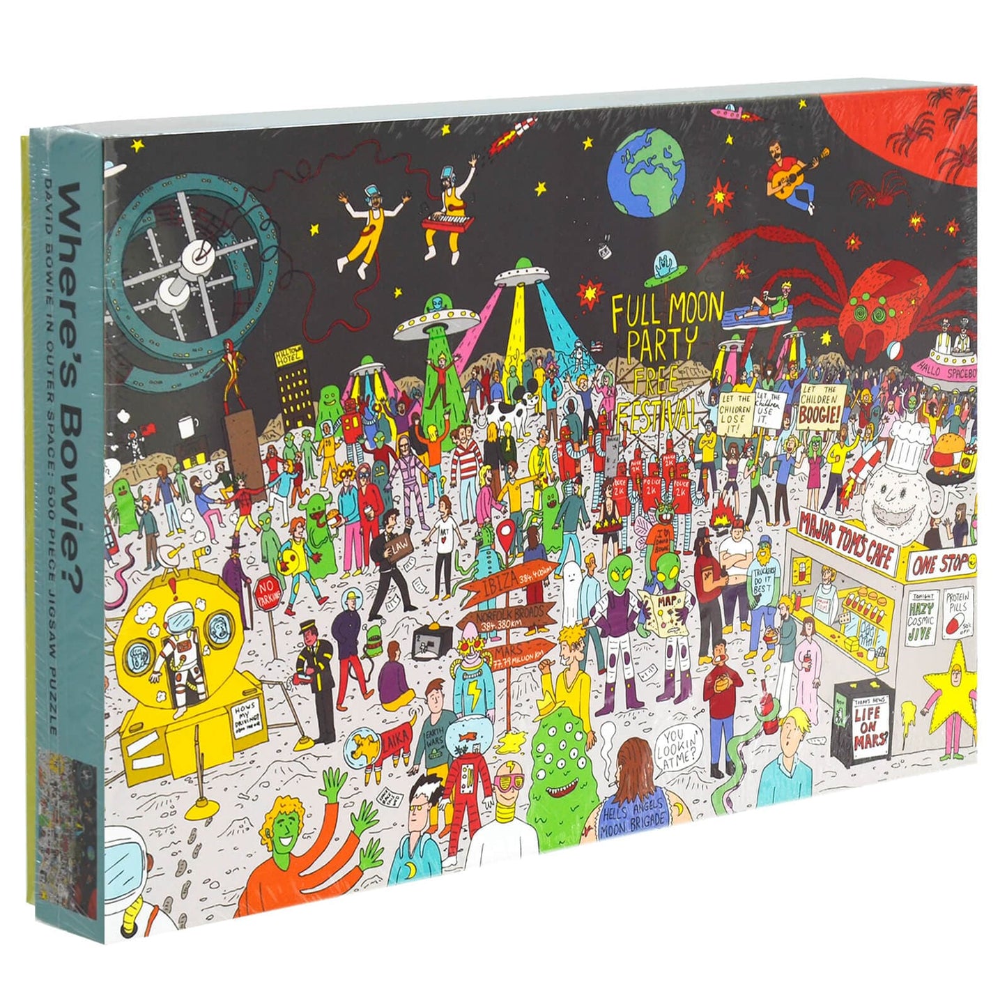 Where's Bowie? David Bowie in Outer Space 500 Piece Jigsaw Puzzle Sold by Board Hoarders