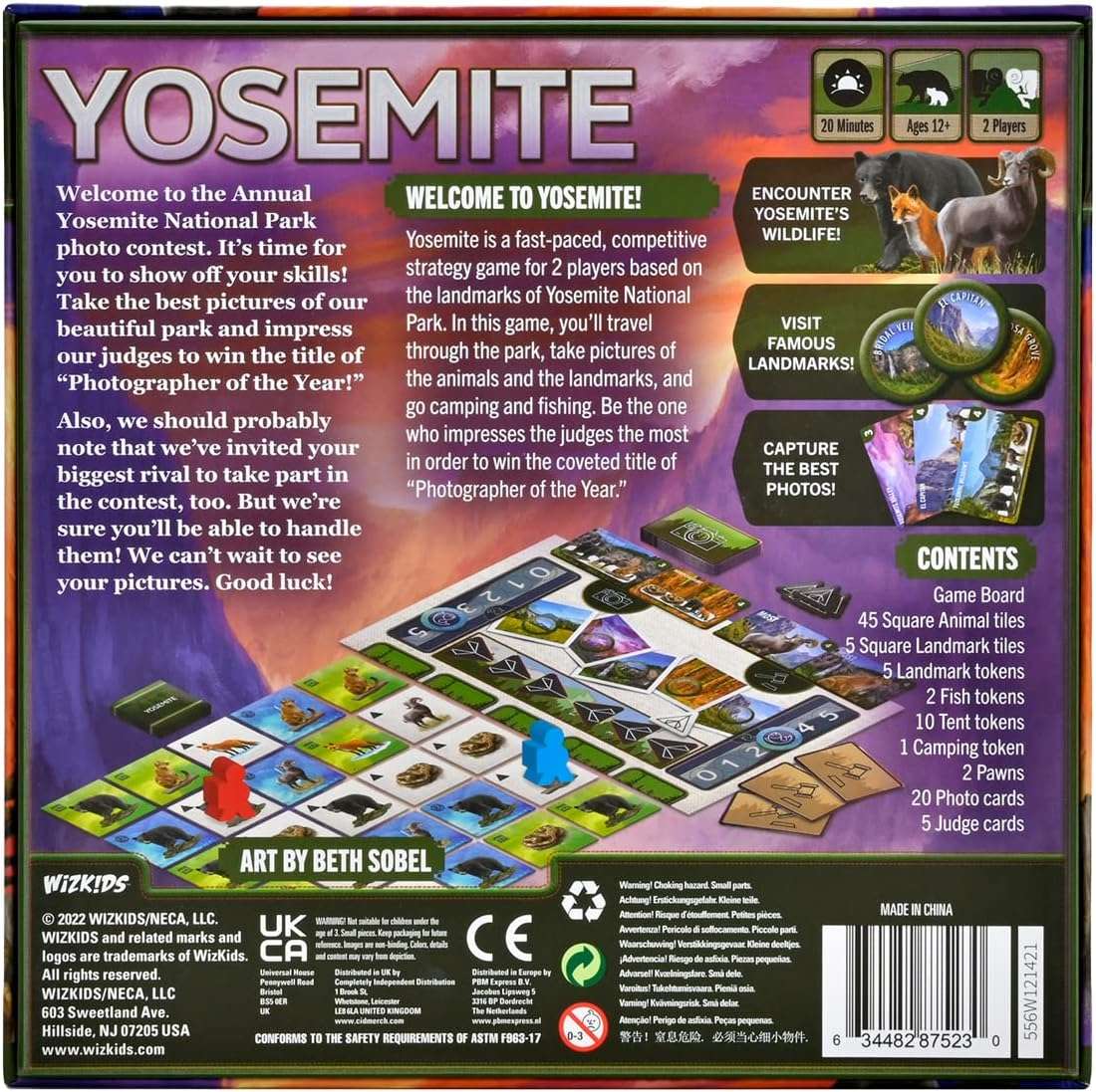 Yosemite Board Game by Wizkids. Sold by Board Hoarders