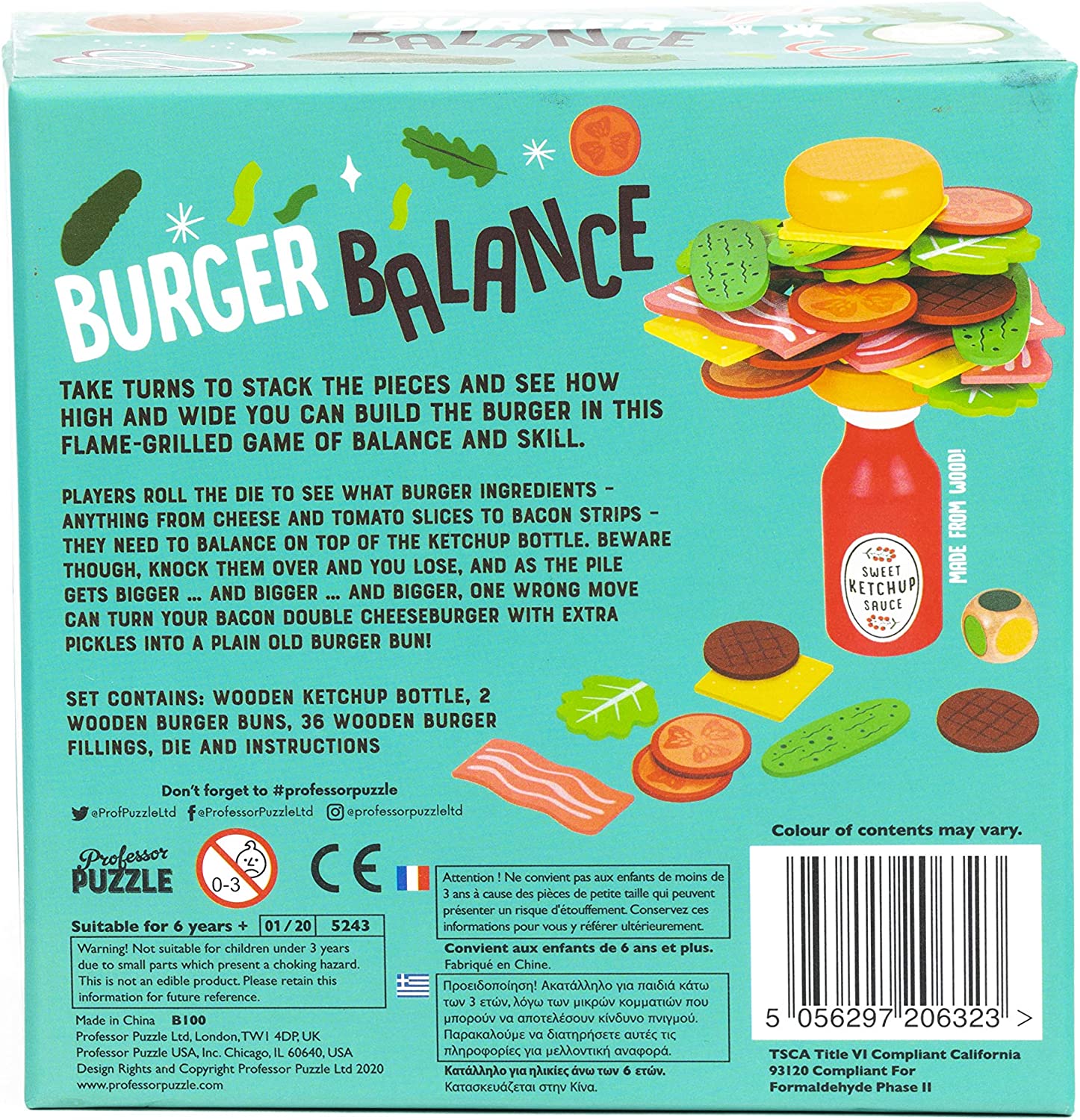 Burger Balance Professor Puzzler Games