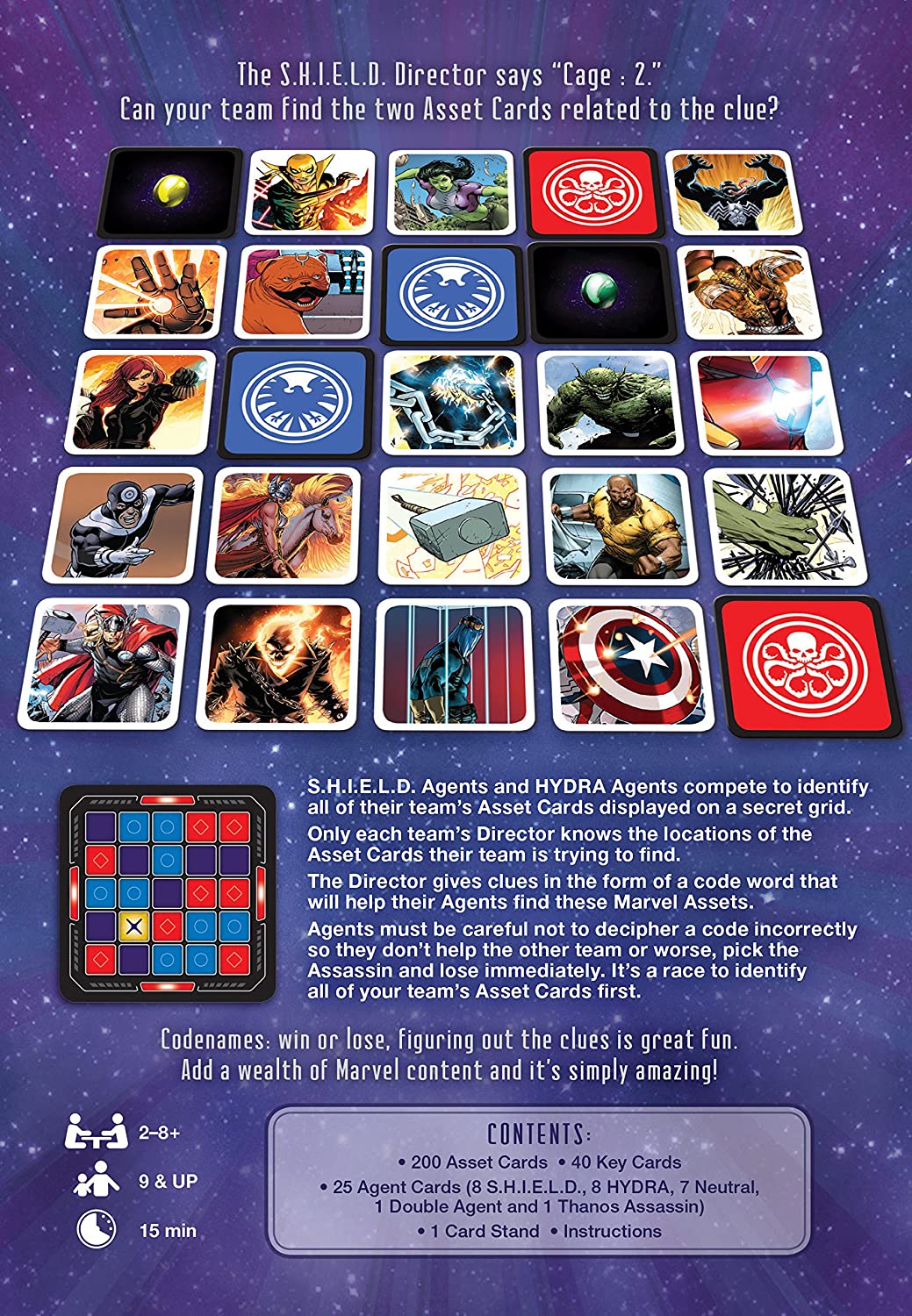 Codenames Marvel Czech Games Edition