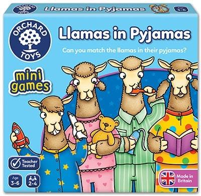 Orchard Toys Llamas in Pyjamas Mini Game Orchard Toys