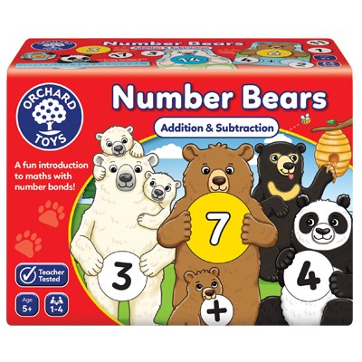 Number Bears is a fun multi-purpose math match-up game that'll have kids hustling to get their bear from Point A to Point B, by turning over number cards and solving addition and subtraction puzzles. Sold by Board Hoarders