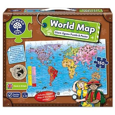 Orchard Toys World Map Puzzle & Poster Orchard Toys