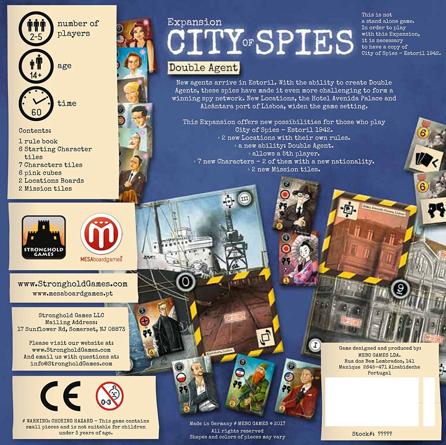 City of Spies Double Agent - Expansion Stronghold Games