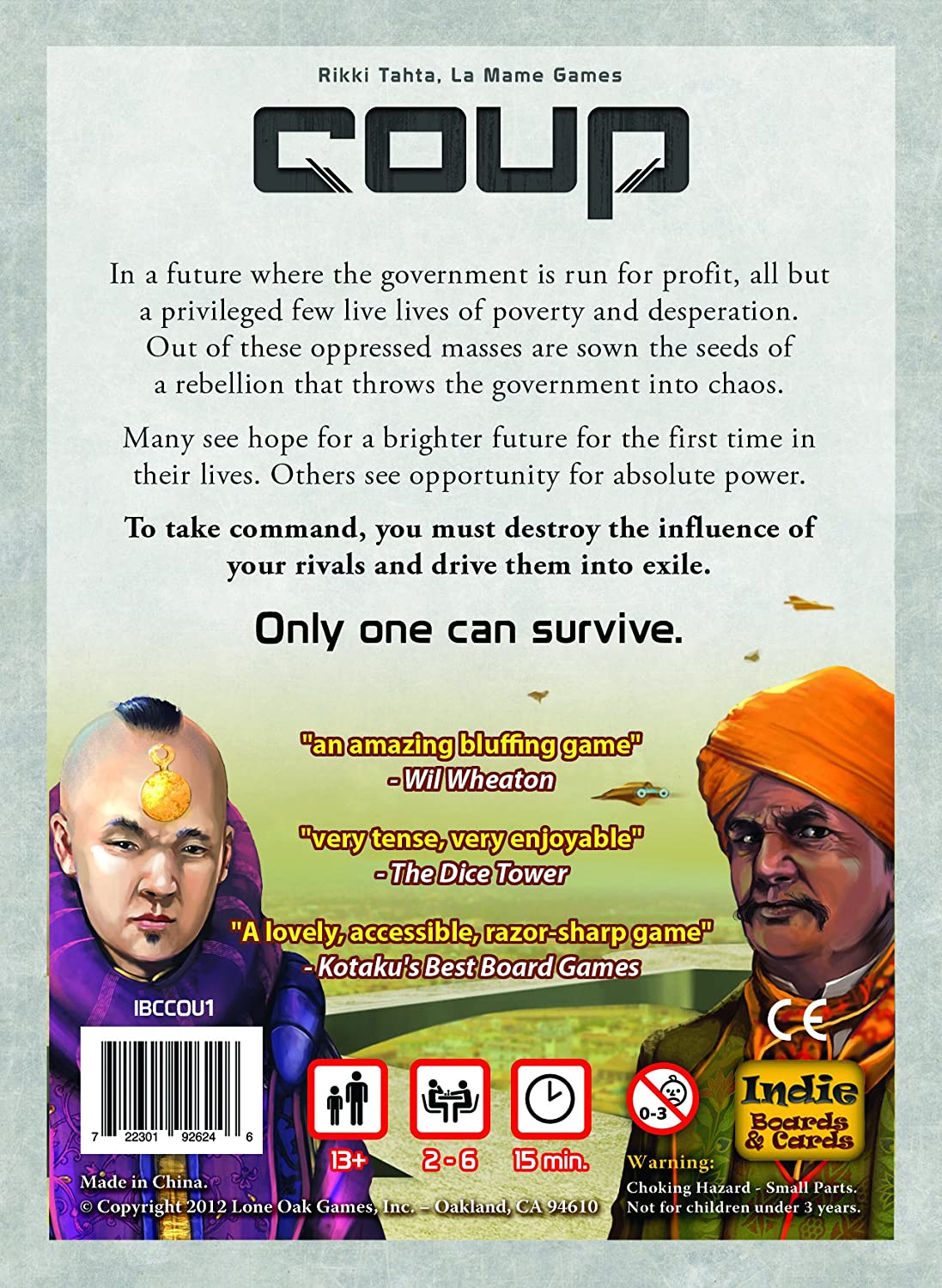 Coup Indie Boards and Cards