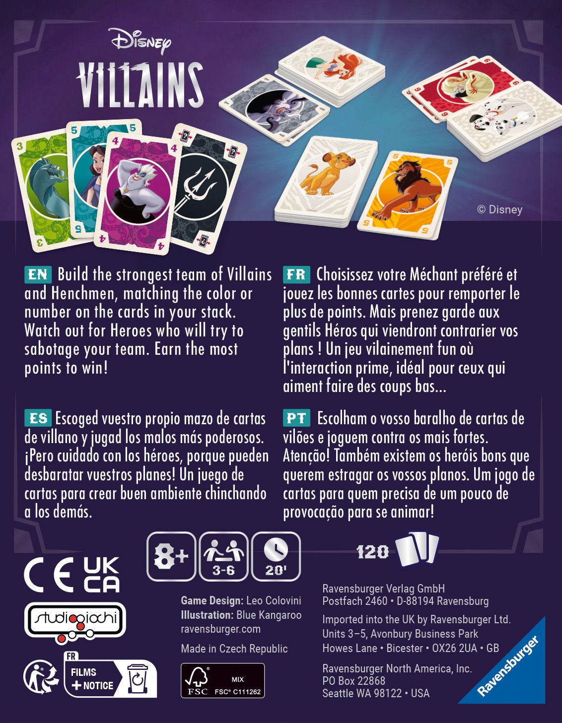 Disney Villains Card Game Ravensburger