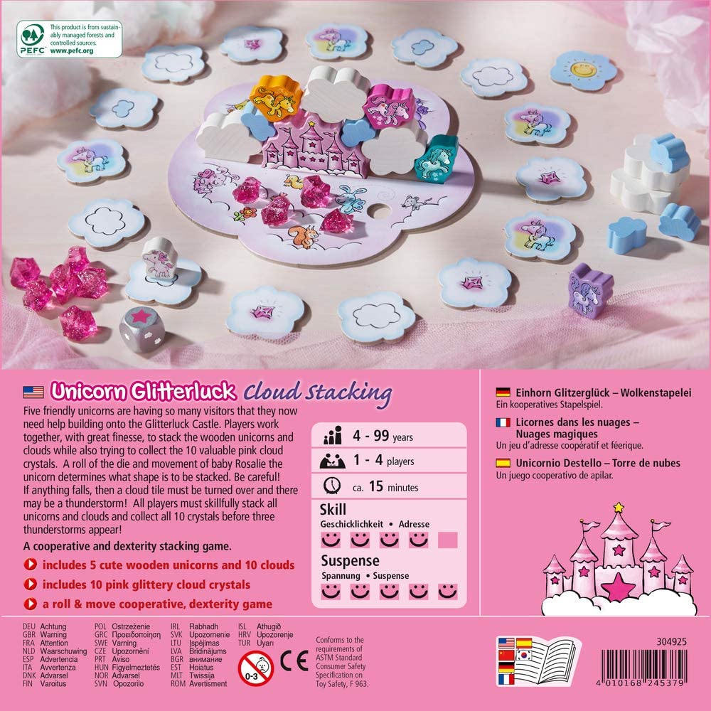 HABA Unicorn Glitterluck Cloud Stacking HABA