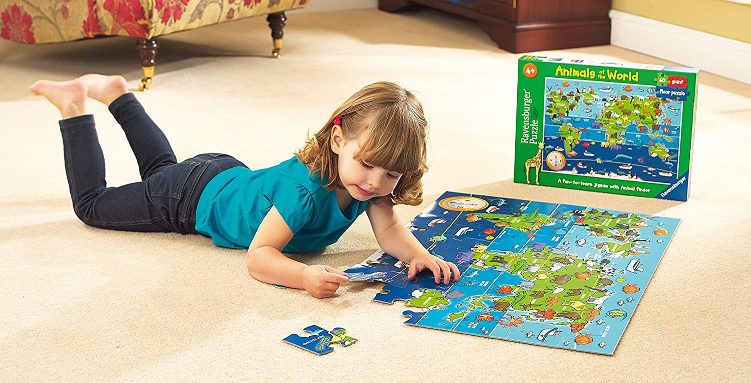 Ravensburger Animals of the World Giant Floor Puzzle, 60pc Ravensburger