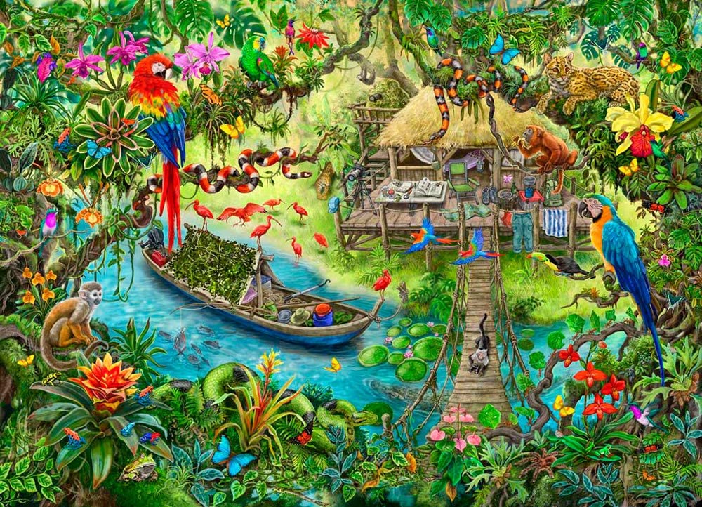 Ravensburger Kids Escape Puzzle - Jungle (368 Pieces) Ravensburger