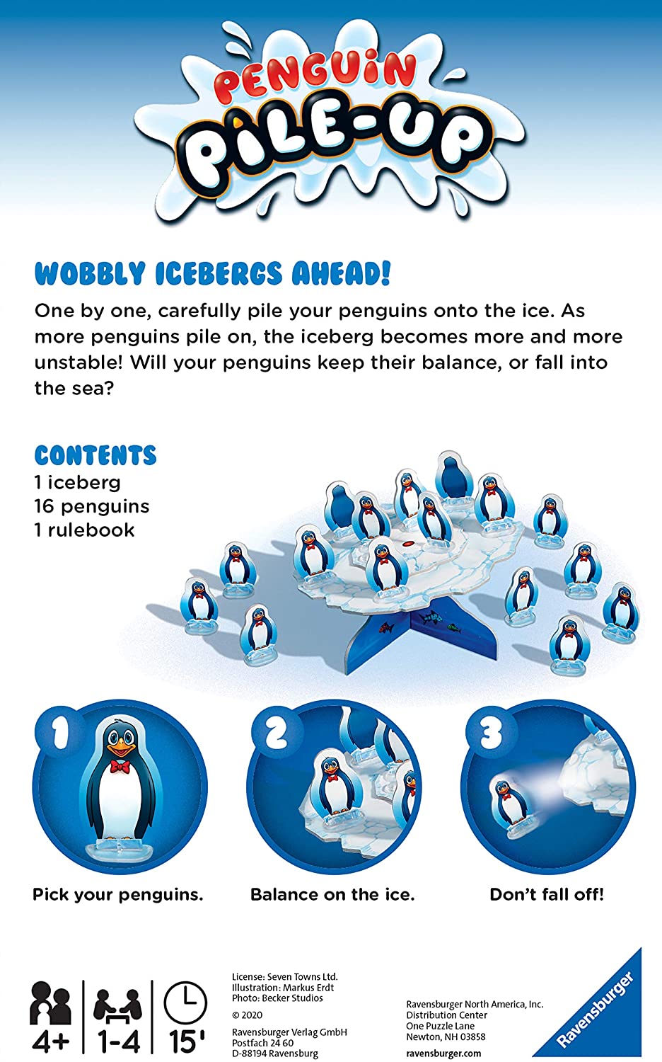 Ravensburger Penguin Pile Up Travel Game Ravensburger