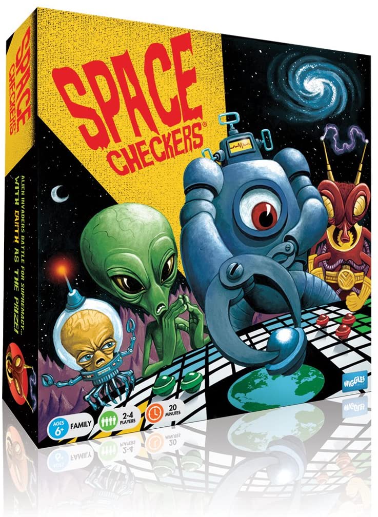 Space Checkers Wiggles Three-D