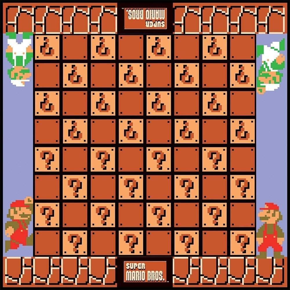 Super Mario Bros Classic Combo Checkers & Tic Tac Toe Collector's Edition Tin USAopoly