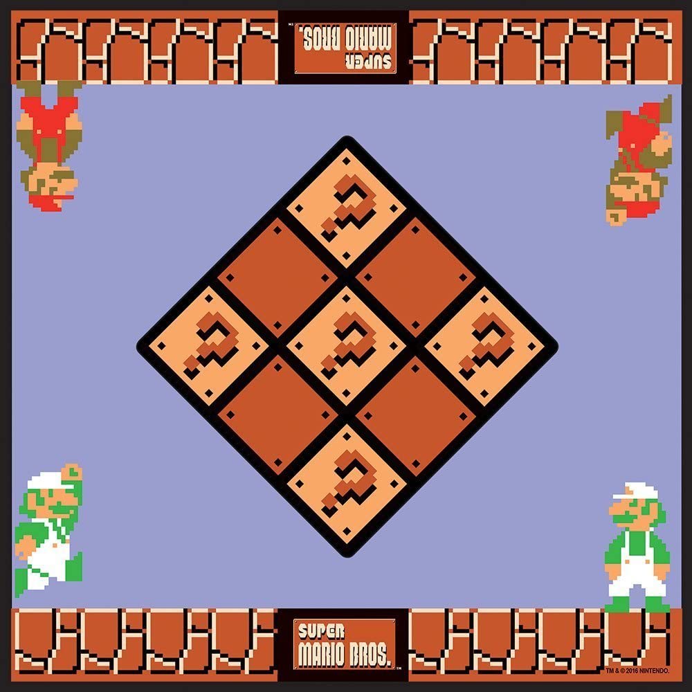 Super Mario Bros Classic Combo Checkers & Tic Tac Toe Collector's Edition Tin USAopoly