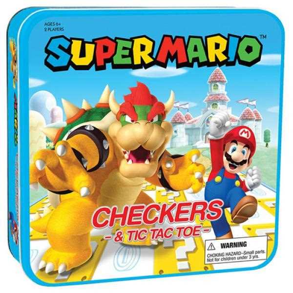 Super Mario Checkers & Tic Tac Toe USAopoly