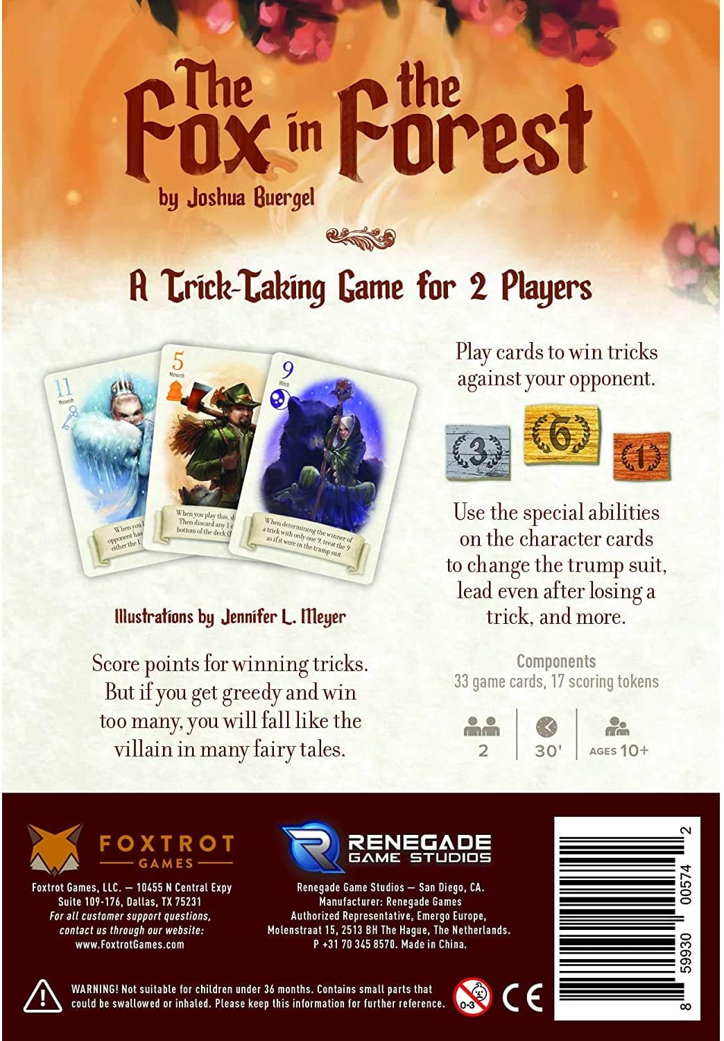 The Fox In The Forest Renegade Game Sudio